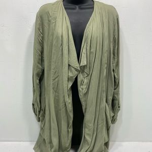 Olive green cardigan